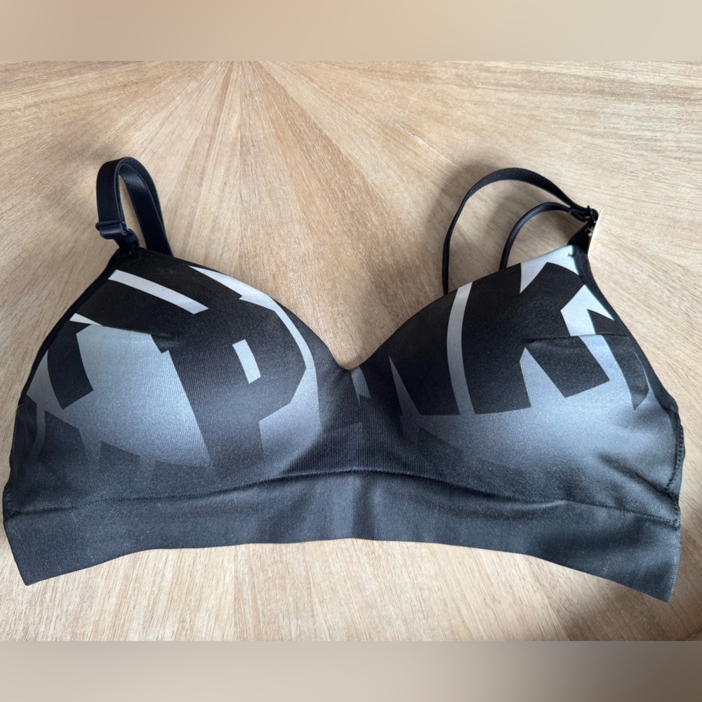 PINK black & gray bra